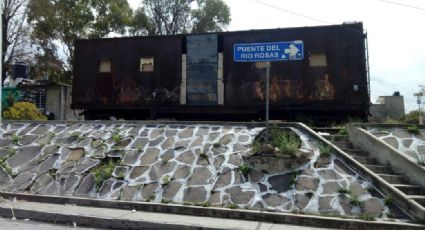 Antiguo vagón en Tula permanece abandonado; sería aula de capacitación policial
