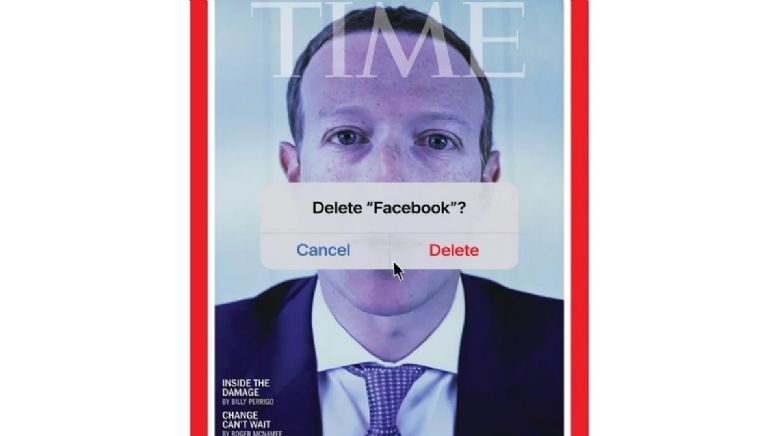 Facebook: Revista Time sugiere eliminar Facebook de Mark Zuckerberg