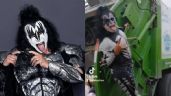 Gene Simmons vocalista de Kiss manda mensaje a recolector de basura mexicano que se viste como él