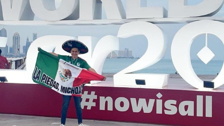 Qatar 2022: Christian Ibarra, de La Piedad, viajó para apoyar a la Selección Mexicana