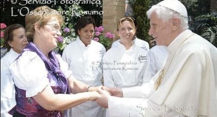 Papa Benedicto XVI disfrutó en León de manjar alemán preparado por Monika Ilse Von Allwörden