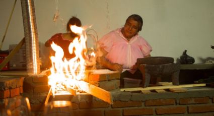 Cocineras tradicionales de Hidalgo en inauguración del CENAIN Fogones MX