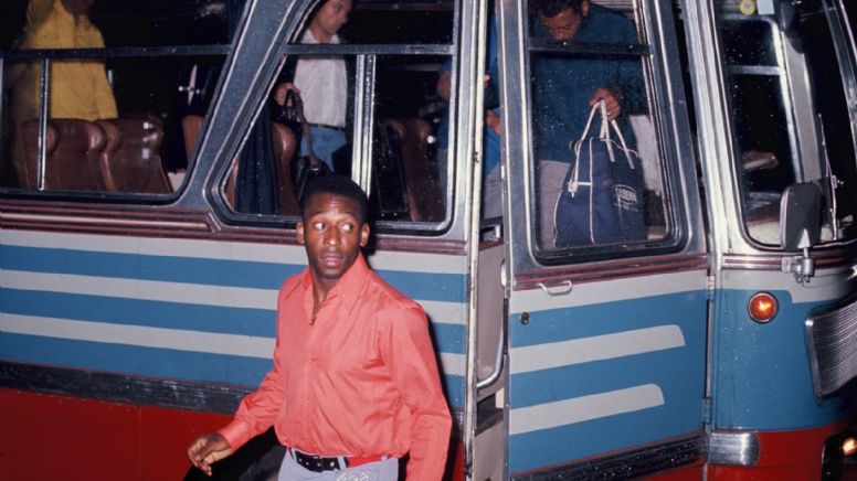 Pelé en su visita a Guanajuato durante el Mundial de México 70