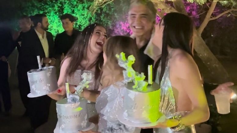 (FOTOS) Así fue la 'silver party' de las hijas de Alejandro Fernández, las gemelas Camila y América