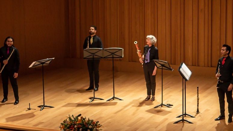 Cuarteto de Alientos de la Orquesta Sinfónica Nacional en el Auditorio Mateo Herrera