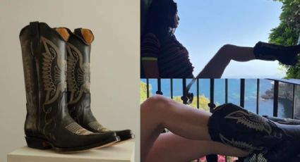 Dua Lipa y sus botas Montserrat Messeguer en colaboración con artesanos de León, Guanajuato