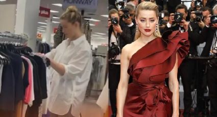 VIDEO. Amber Heard en quiebra, captan comprando ropa en tiendas de descuento