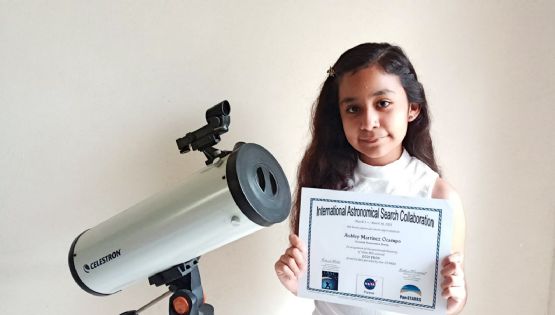 Orgullo mexicano: niña de 11 años descubre asteroide para la NASA y llevará su nombre