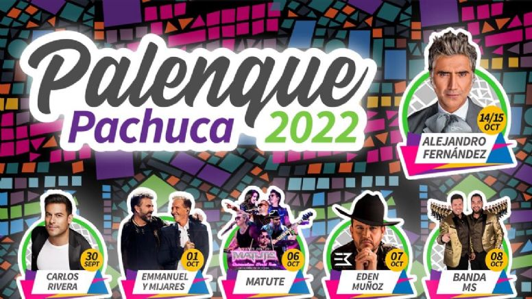 Alejandro Fernández, Carlos Rivera y Ale Guzmán en Palenque Pachuca 2022
