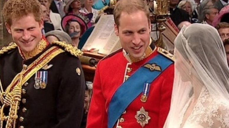 Usuarios reviven la cara del Príncipe Harry viendo a Kate Middleton en el altar