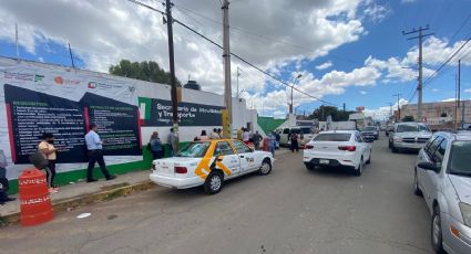 Protestan transportistas por concesiones en Hidalgo