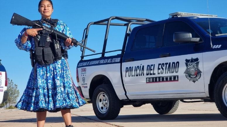Mujer policía:  Liliana cumple sueño de ser agente estatal en la frontera