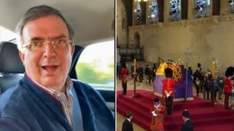 Marcelo Ebrard llega a Londres para funeral de Reina Isabel II