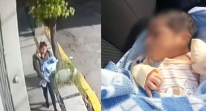 VIDEO Abandona mujer un bebé en las calles del Estado de México y es rescatado