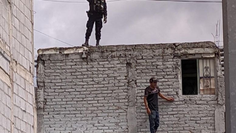 Seguridad Guanajuato: policías persiguen a banda de delincuentes hasta por las azoteas
