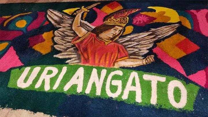 Arte efímero de tapetes de Uriangato son patrimonio de México