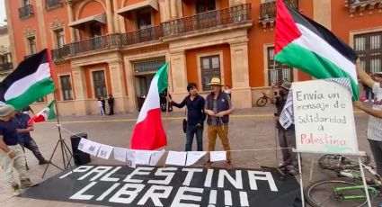 Exigen justicia para Palestina con manifestación frente a Presidencia de León