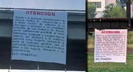 Prohíben 'Los Chapitos' la producción y venta de fentanilo en calles de Sinaloa: Amenazan con mantas