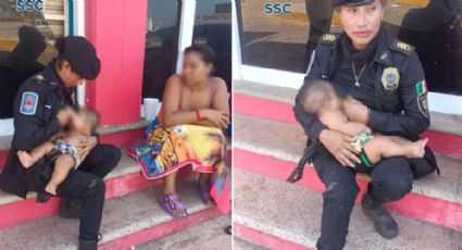 Arizbeth, la mujer policía que amamantó a un bebé en Acapulco; viajó desde la CDMX para ayudar