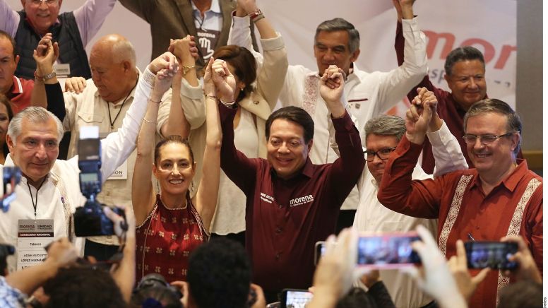 Elecciones 2024: Aplaude Sheinbaum permanencia de Ebrard en Morena