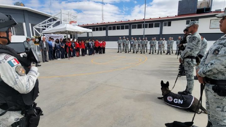 Estudiantes visitan instalaciones de la Guardia Nacional en Pénjamo