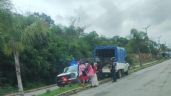 Choca colectiva en carretera Huejutla-Tehuetlán; hay un hombre lesionado