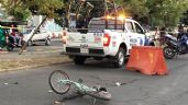 Accidente en CDMX: Sale volando y se estrella de cabeza, ciclista es atropellado mortalmente por mototaxi