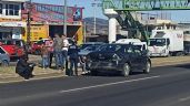 FOTOS. ¡Otro accidente! En corredor vial San José en Tulancingo se registró un choque por alcance