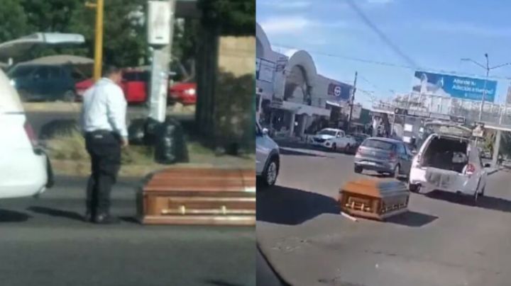 Viral: Captan caída de ataúd de una carroza en Sinaloa; descartan que tuviera un cuerpo dentro