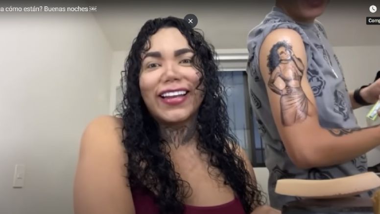 Al estilo de Belinda, novio de Paolita Suárez se tatúa a la Perdida, de cuerpo completo