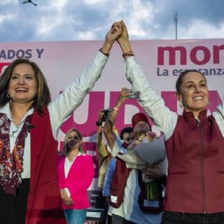 Claudia Sheinbaum y Alma Alcaraz ofrecen traer paz a Guanajuato