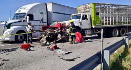 Muere prensado en Arco Norte, camión impactó auto