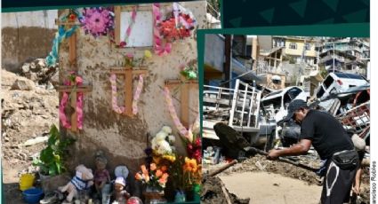 Vecinos rescataron los cuerpos de una familia entera en Acapulco; les ponen ofrenda por su novenario