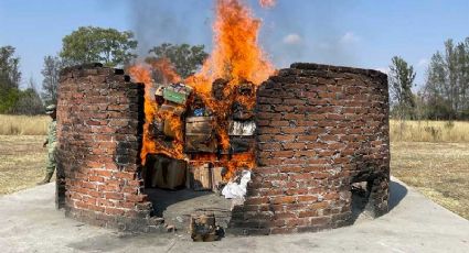 Incineran en Irapuato 344 kilogramos de droga VIDEO