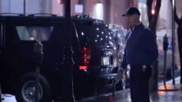Automóvil choca contra camioneta de seguridad de Joe Biden