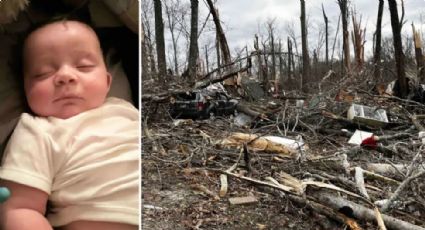 Tornado absorbe a bebé, pero lo hallan vivo sobre árbol caído: 'Como si un ángel lo hubiera cuidado'