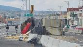 Vuelca tractocamión cargado de abarrotes en la carretera Querétaro-Apaseo el Alto