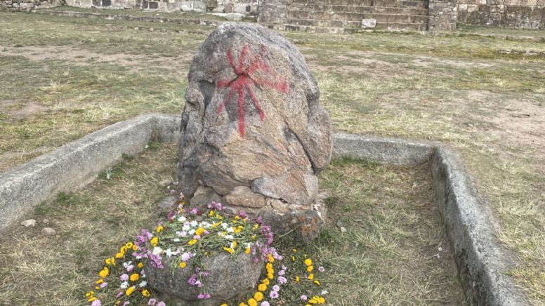 Vandalizan monumentos arqueológicos de Huapalcalco