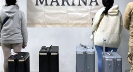Detienen a dos pasajeras en AICM por intentar viajar con 25 kilos de metanfetaminas a España