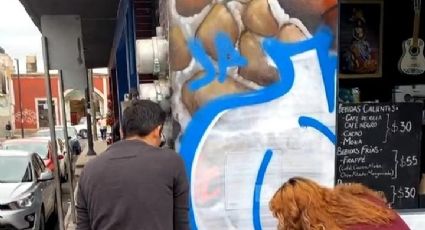 Así va la restauración de icónico mural del artista 'Fósil' vandalizado en Celaya