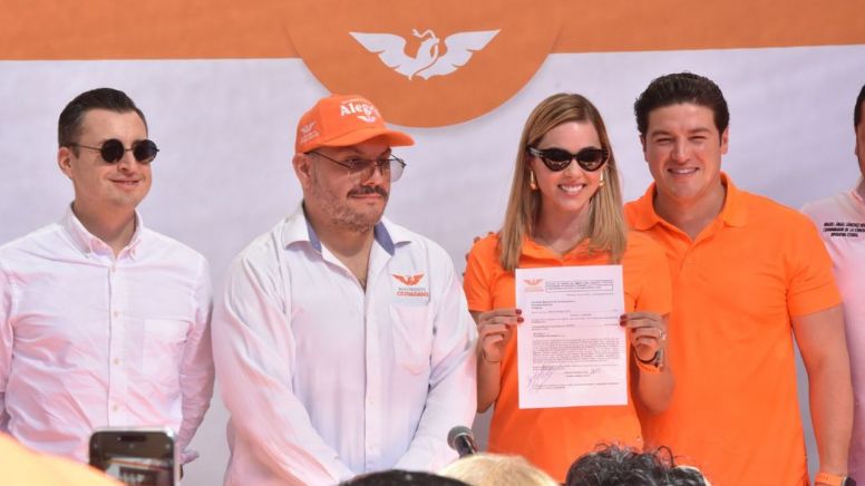 Elecciones 2024: Mariana Rodríguez se registra por Alcaldía de Monterrey; 'todo estará Mejor Con M', dice Samuel