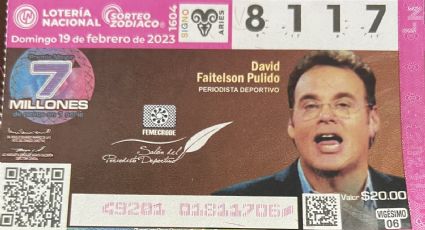 Faitelson aparece en billetes de la Lotería: ‘Cuauhtémoc tiene prohibido jugar’