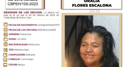 Buscan a Oralia Flores Escalona, desapareció en Tulancingo