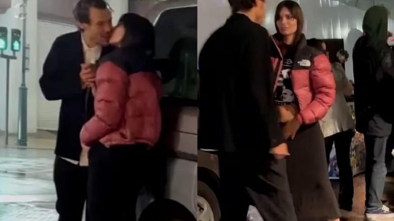 Harry Styles y Emily Ratajkowski se besan en calles de Tokio y fans no están soportando VIDEO