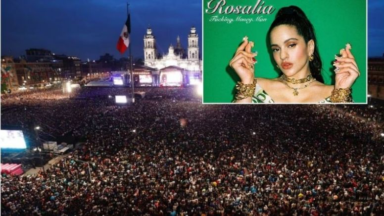 Coparmex prevé que negocios obtengan 300 mdp por derrama económica con Rosalía en el Zócalo