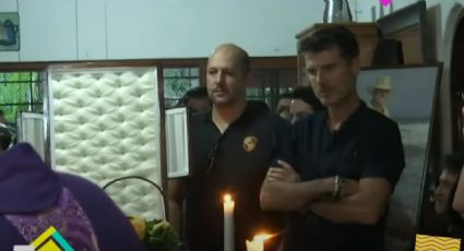 Leonardo García llega entre reflectores al funeral y misa de su padre, Andrés García
