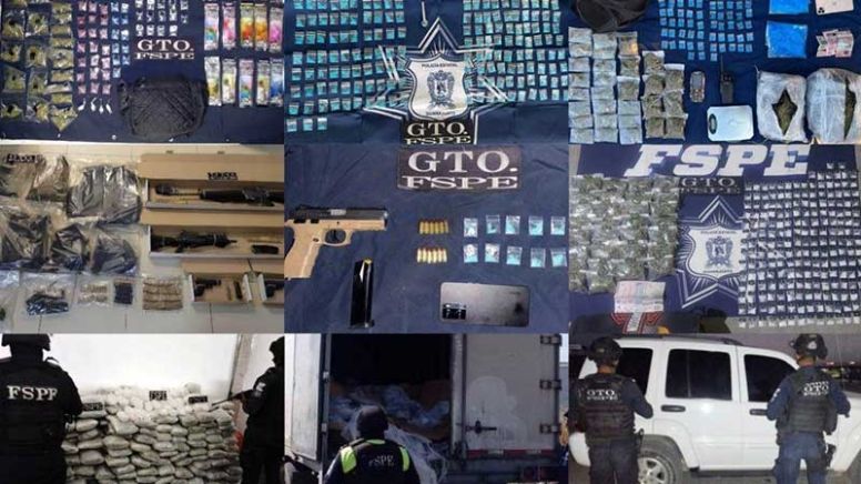 Aseguran en marzo 406 mil dosis de drogas en Operativo Guanajuato Seguro