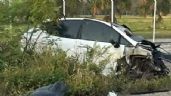 Muere padre y su bebé de 8 meses tras choque de auto contra tráiler en Campeche