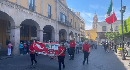 Desfile del Día del Trabajo en Celaya: Exige Sindicato de Telefonistas seguridad