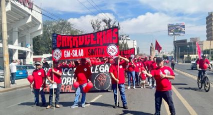 Desfile del Día del Trabajo en Irapuato: Exigen trabajadores de GM trato digno
